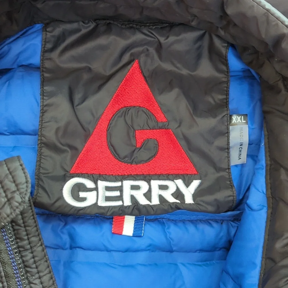 Gerry Men's Black Lightweight Packable Down Puffer Jacket Size XXL